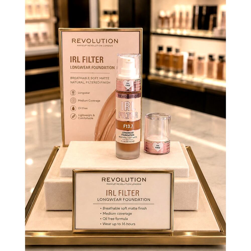 Revolution IRL Filter Long Wear Foundation Color: F13.7